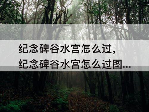 纪念碑谷水宫怎么过，纪念碑谷水宫怎么过图解