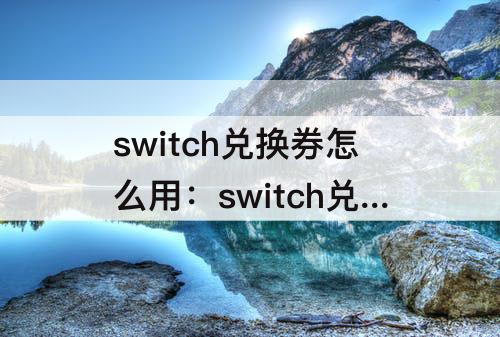switch兑换券怎么用：switch兑换券怎么用支付宝