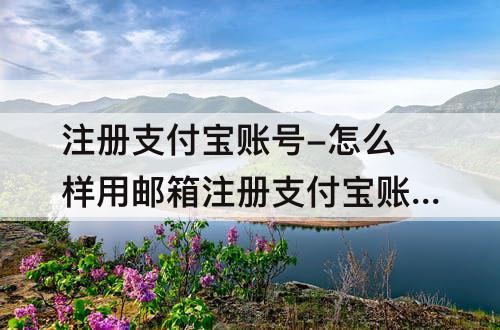 注册支付宝账号-怎么样用邮箱注册支付宝账号