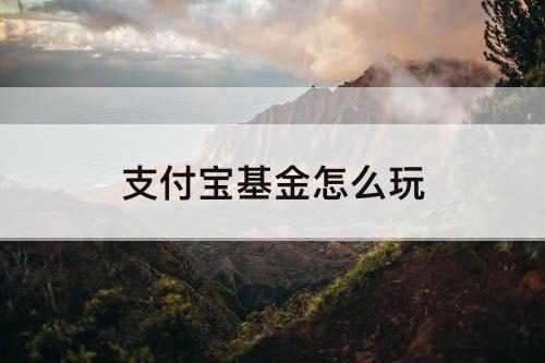 支付宝基金怎么玩