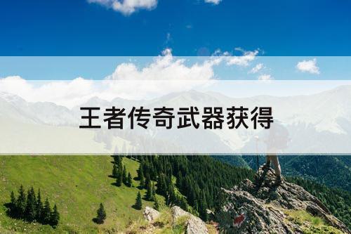 王者传奇武器获得