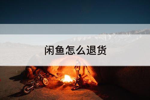 闲鱼怎么退货