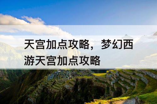 天宫加点攻略，梦幻西游天宫加点攻略