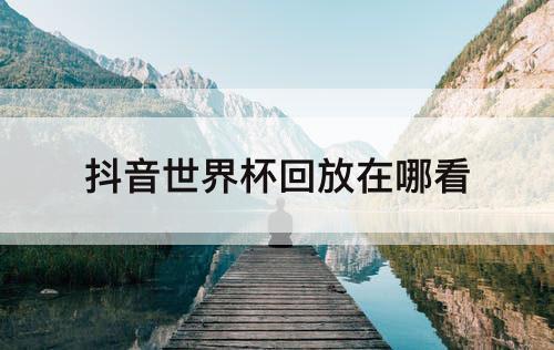 抖音世界杯回放在哪看