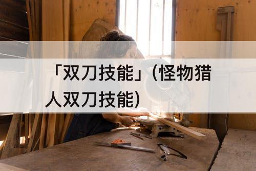 「双刀技能」(怪物猎人双刀技能)
