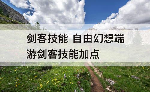 剑客技能 自由幻想端游剑客技能加点