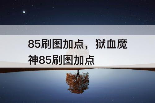 85刷图加点，狱血魔神85刷图加点