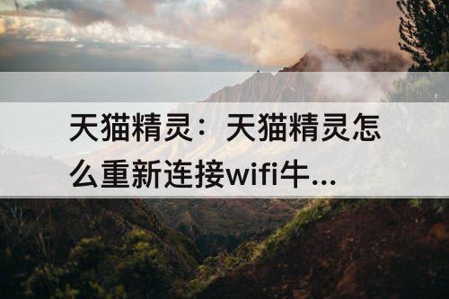 天猫精灵：天猫精灵怎么重新连接wifi牛摩网