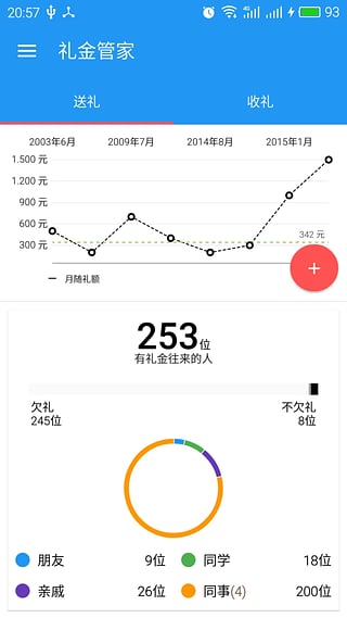 礼金管家  v0.9.1图1