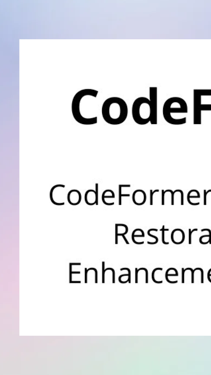 codeformer安卓版下载安装  v1.9图1